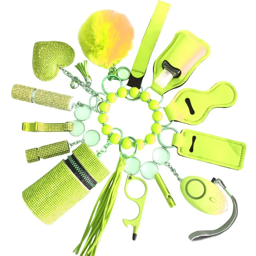 Wholesale Plastic Spray Shell Personal Self Defense Keychain Safety Protection Keychain Self Defense Safety Keychains for Women