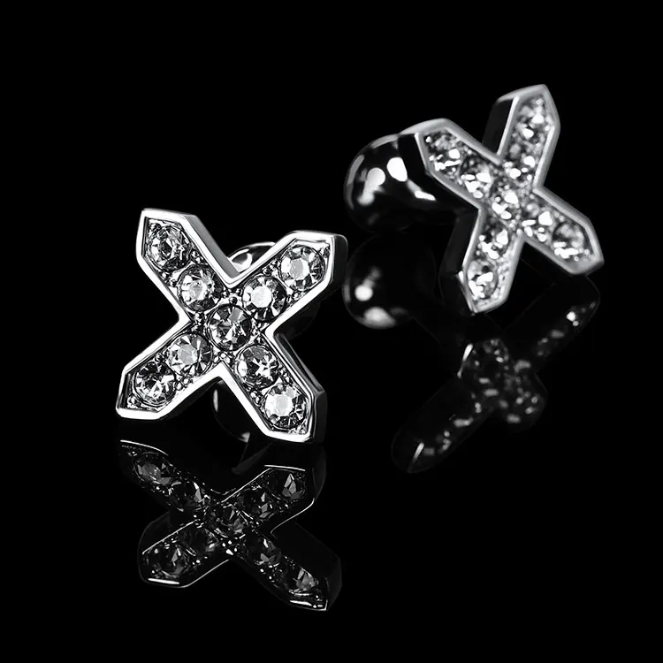 Free Sample Cufflink Elegant Silver Jewelry Cufflinks Custom Made Fashion Cufflinks