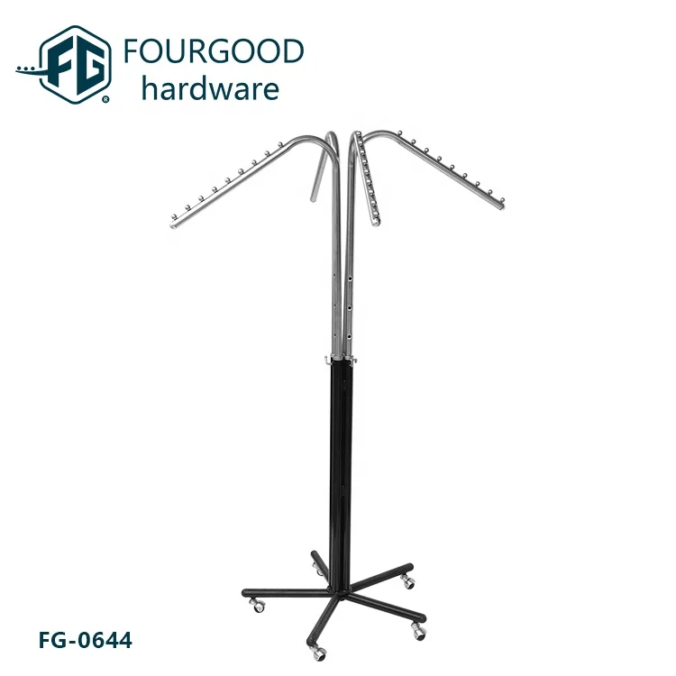 Display equipments metal clothes racks and stands granite display rack