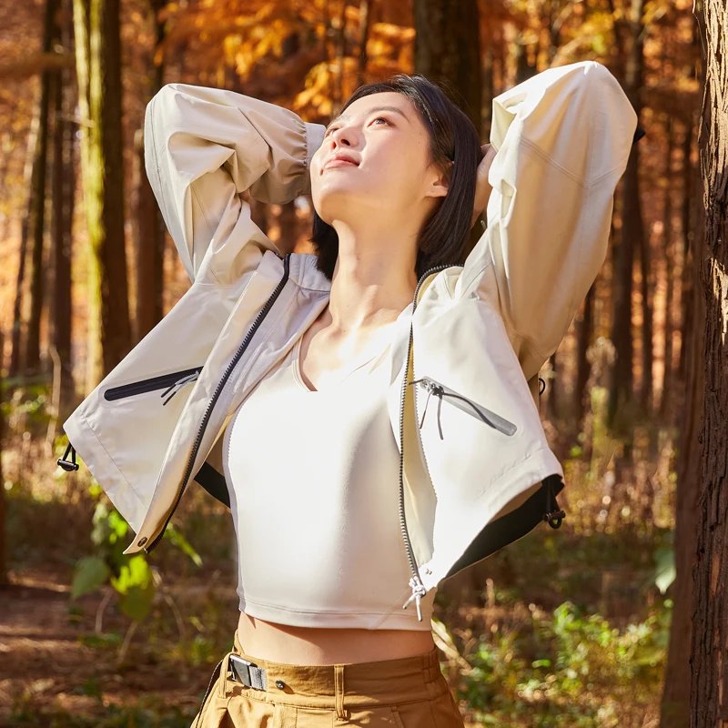 Oem Custom Hiking Outdoor Jacket Coat Water Repellent Windproof Wind Breaker Windbreaker Jacket For Women