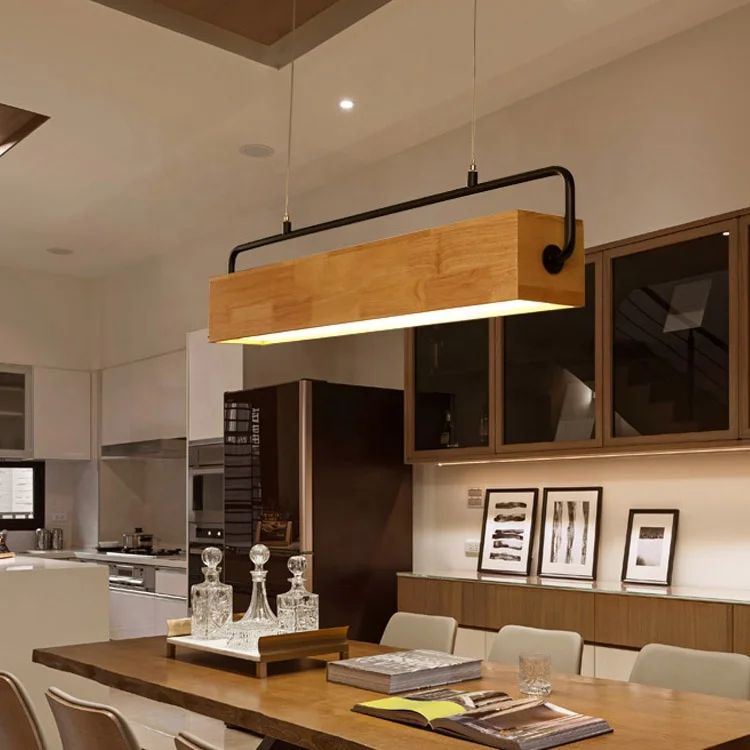 Guangdong промышленный 20 Вт 24 Вт наружный Многофункциональный прикроватный офисный дизайнерский светодиодный Современный деревянный подвесной светильник в скандинавском стиле