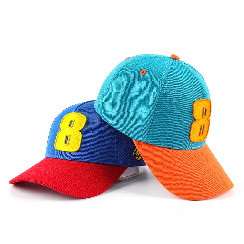 Factory Price Luxury Custom embroidery logo 5 panel A Frame Exclusive Two-Tone Sport Baseball Hats Multicolor Under Brim Cap