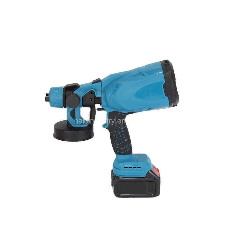 High Capacity Cordless Brushless  Lithium Battery Power Sprayer Multi Function Electric Hand Held Paint Spray Gun for Painting