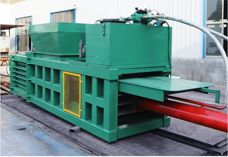 Cardboard Baling Press Machine Horizontal Automatic Bale Strapping Hay And Straw Paper Baler Machine