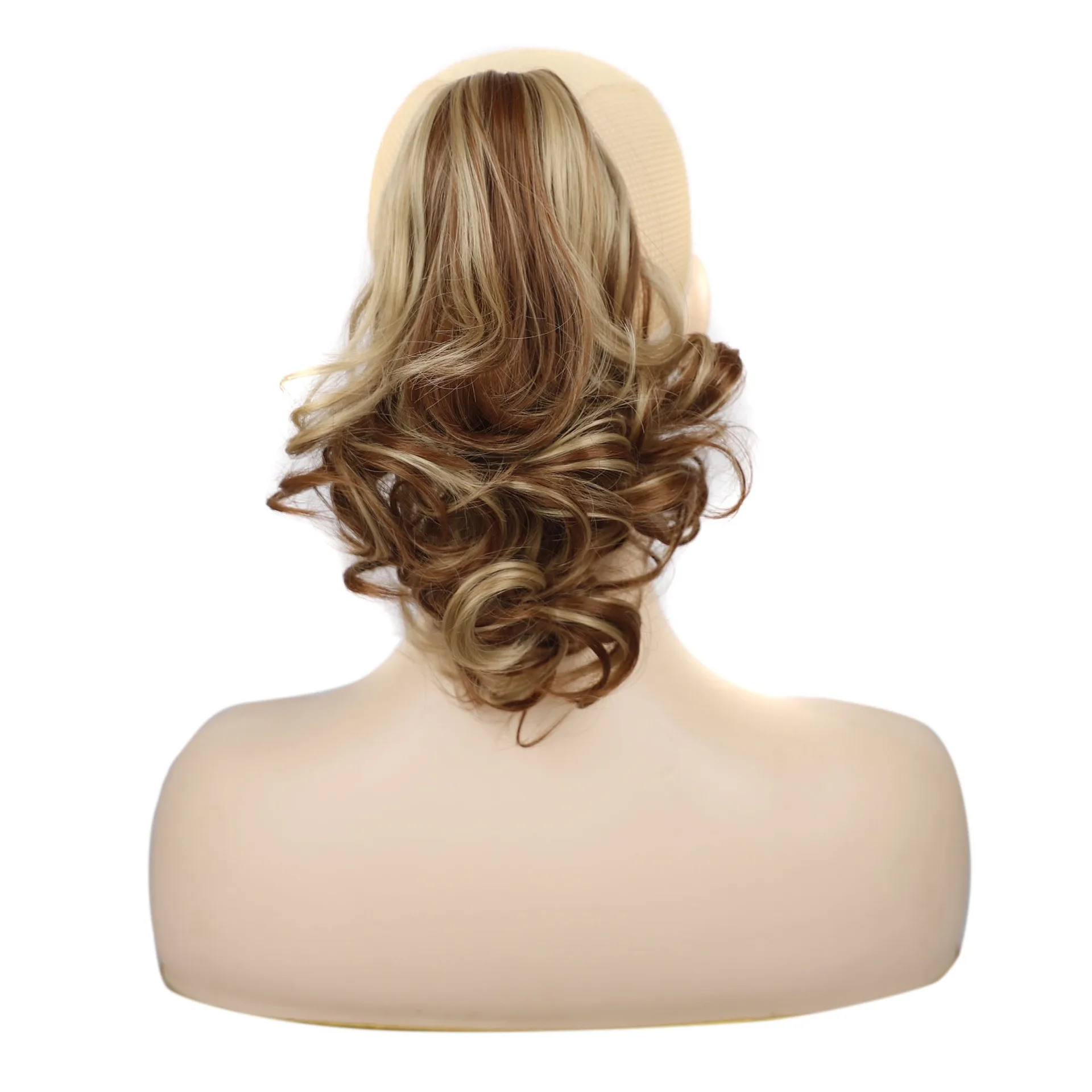 High Afro Puff Hair Pieces for Women Short Kinky Curly Chignon with Bangs Drawstring Ponytail Synthetic Hair Bun Extensions DHL
