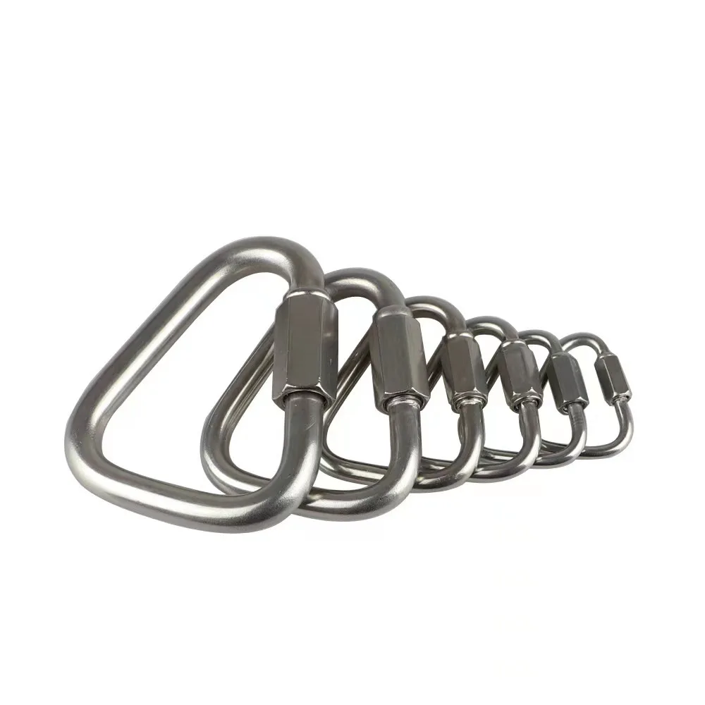Marine Grade Triangle Stainless Steel 316 Delta Quick Link for chain fittings, chains, ropes and webbing