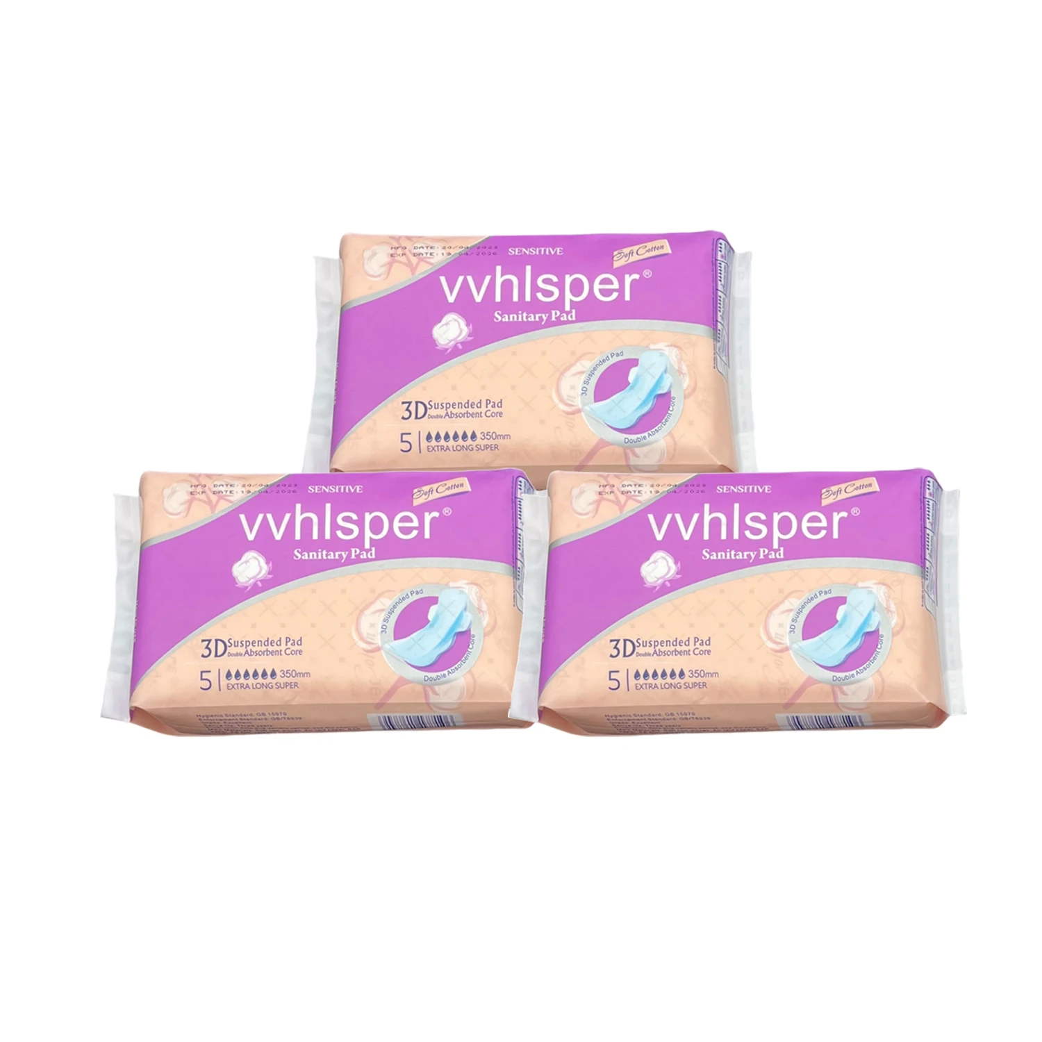 Гигиенические прокладки из органического хлопка VVhlsper женские гигиенические бамбуковые травяные