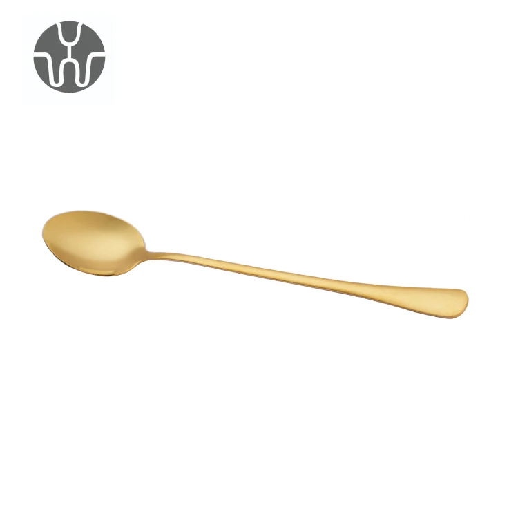 Fashional Colorful Stainless Steel Long Handle Tea Coffee Scoop Ice Cream Spoon 304 Food Grade Material