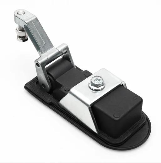 Zinc Alloy material waterproof Flush Lever Door Black or silver  plane Lever compression latch paddle door latch lock