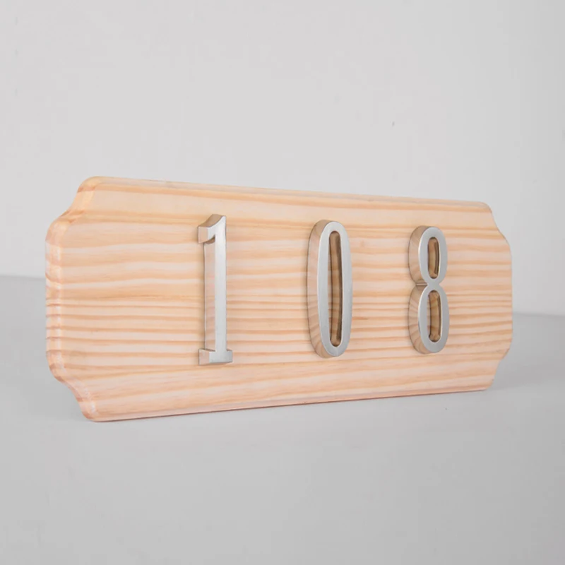 Stainless Steel House Number-Modern House Number Mailbox Number Sign Easy to Install (About 10 inches)