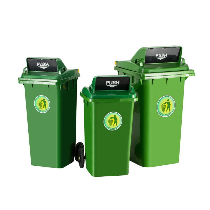 Green Color Outdoor Garbage Bin 2400 Liter Plastic 13 Gallon Trash Can