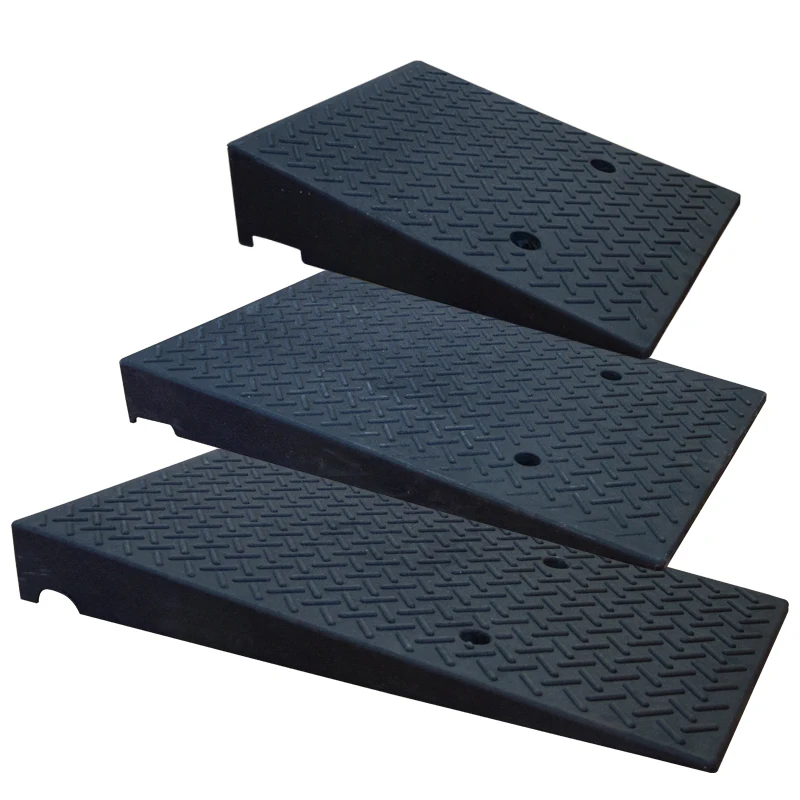 500*800*130mm Traffic Road Car Rubber and plastic Parking Portable Curb Ramp