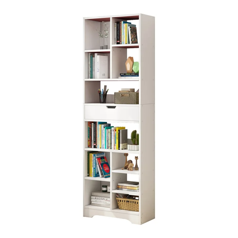 high quality modern home living room office bookshelf wooden combination bookcase with 5-shelves