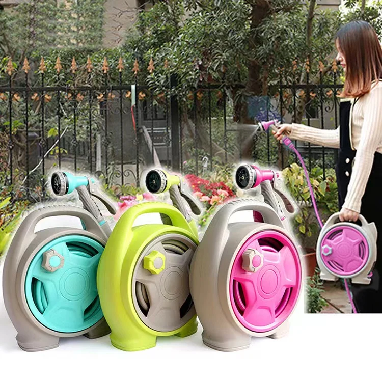 Garden Hose Reel Hoses Pipe with Spray Gun to Watering Car Wash Spray Expandable Magic Flexible Water EU Plastic Sprayers ABS