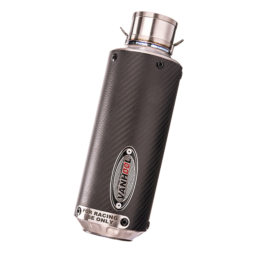 Titanium Carbon Fibre Motorcycle Universal Muffler Silencer