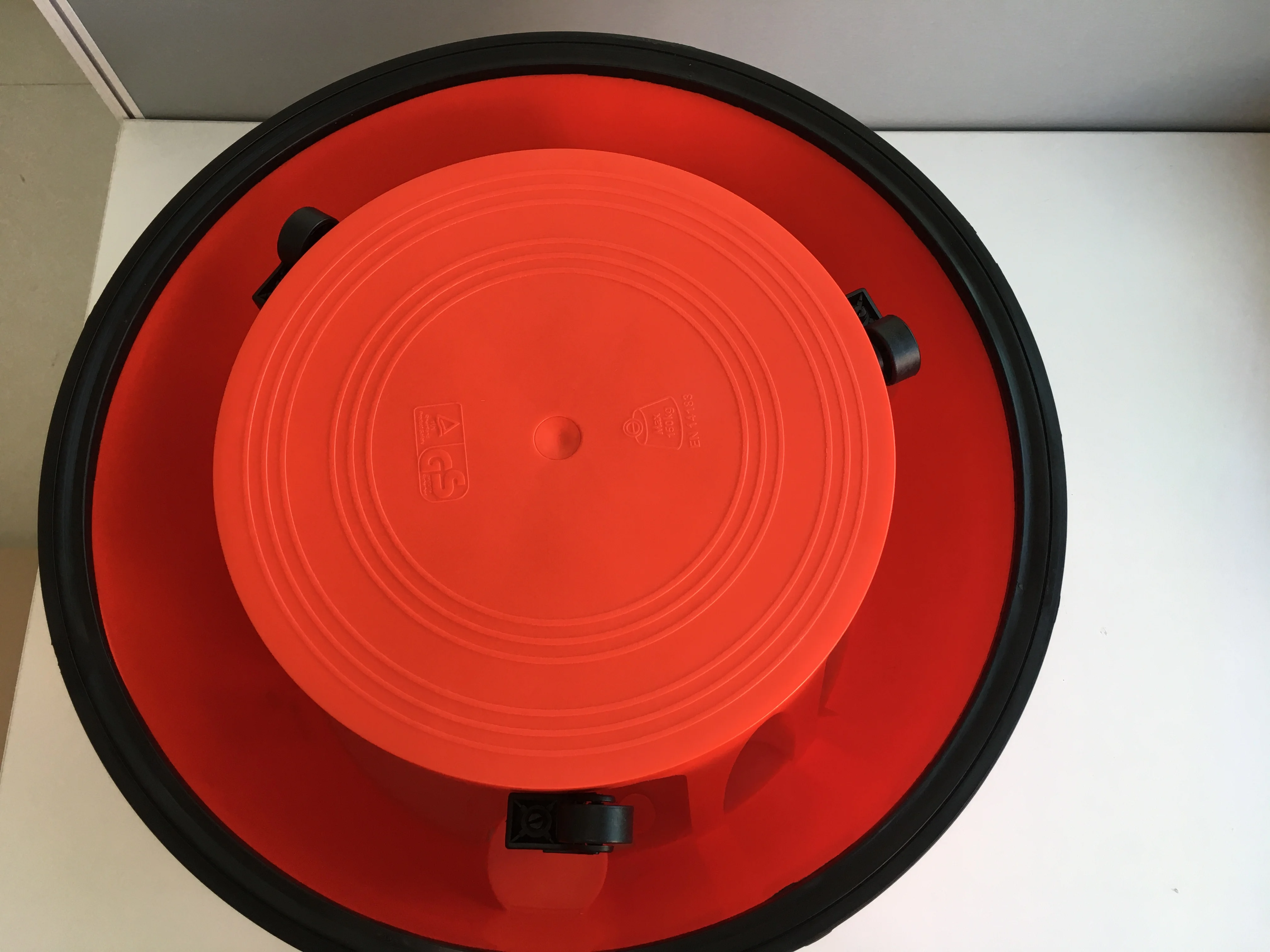 TWINCO ABS 2 Steps Rolling Kick Step Stool Mobile Rolling Step Stool