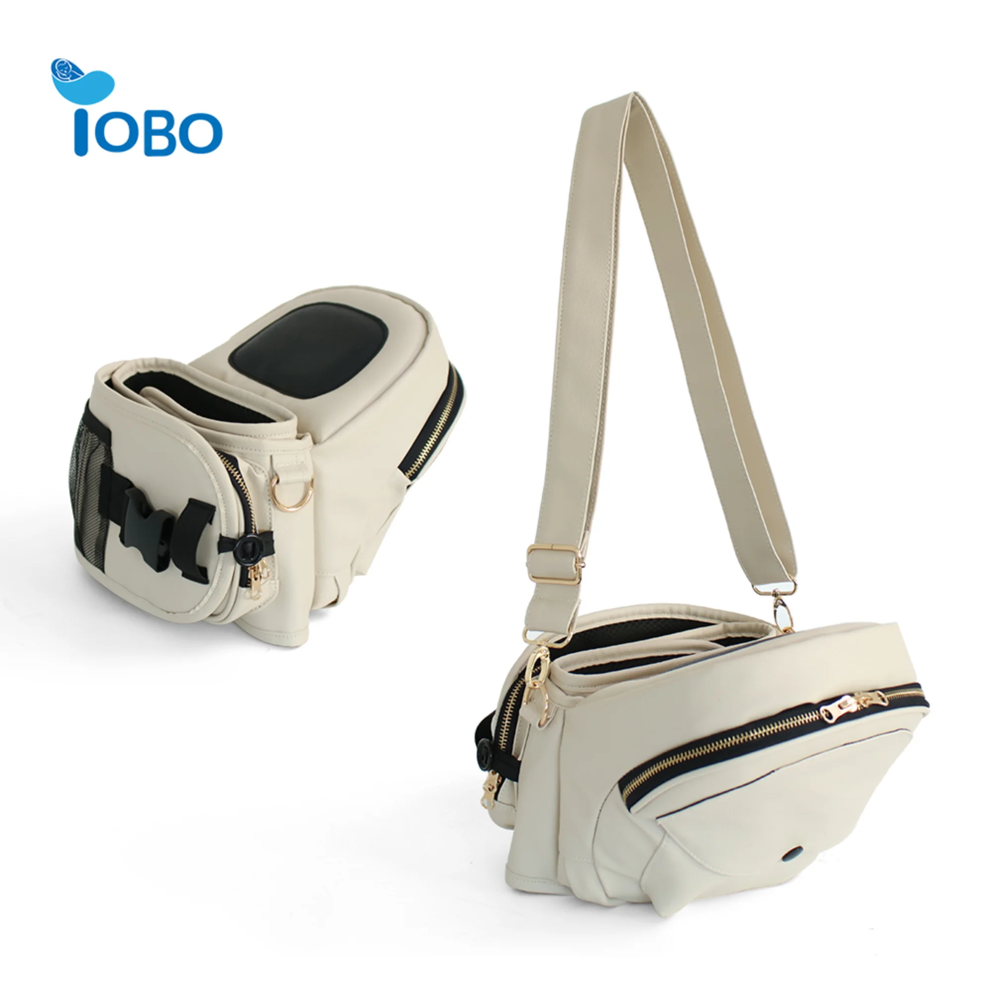 YOBO PU leather Hip baby carrier Seat Mom Choice Ergonomic Carrier Extenders for Newborns & Toddlers with safety straps