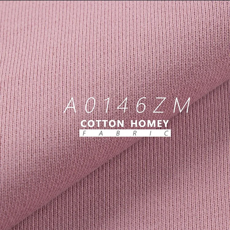 Wholesale plain pattern 100 Cotton Fleece Sweatshirt Fabric Textile Brushed Back Fleece Fabric For Fleece Hoodie