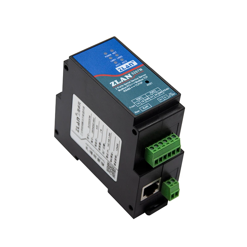 ZLAN5207M multi channels Modbus TCP to Modbus RTU serial port to ethernet