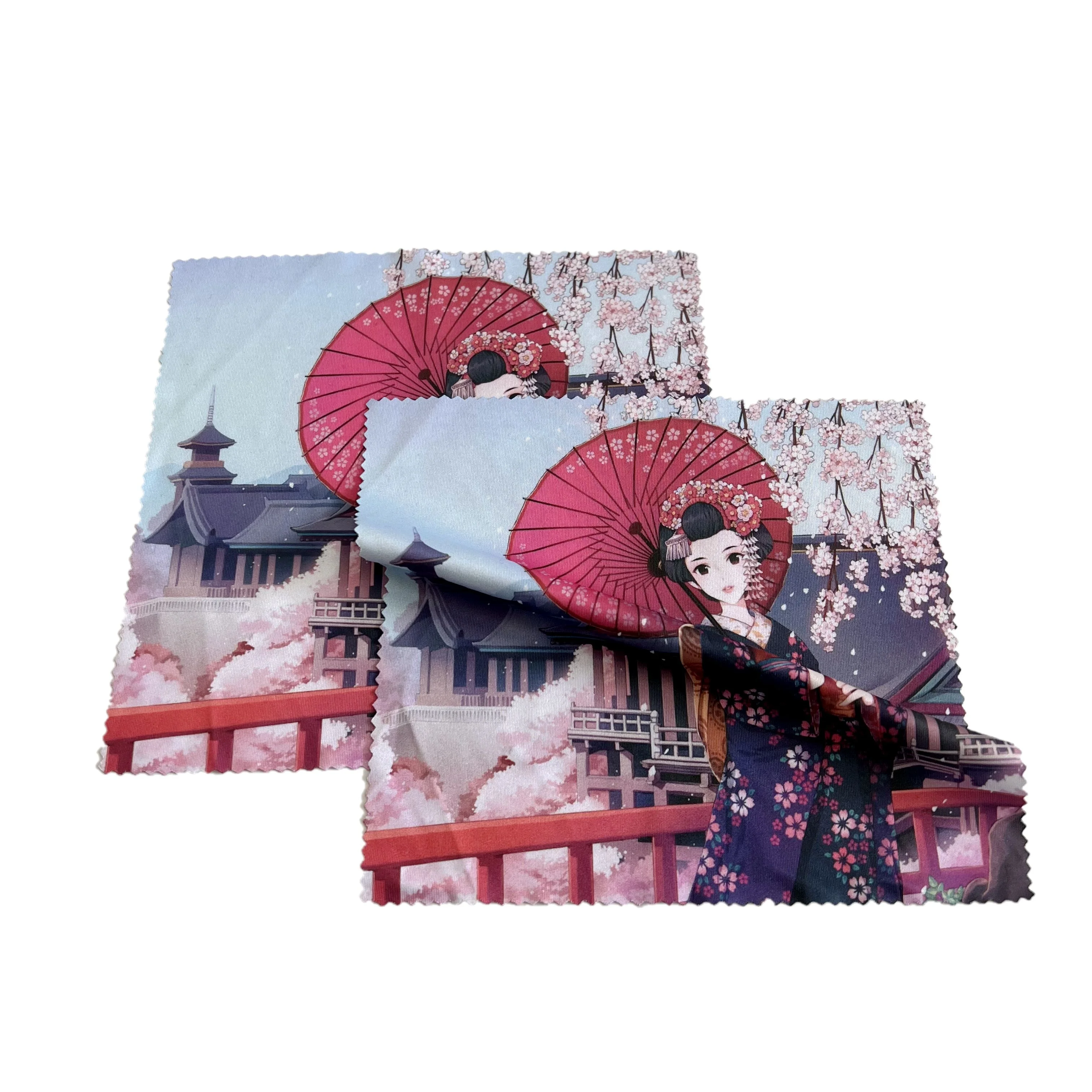 bulk full color printing microfiber eyeglass cleaning cloth