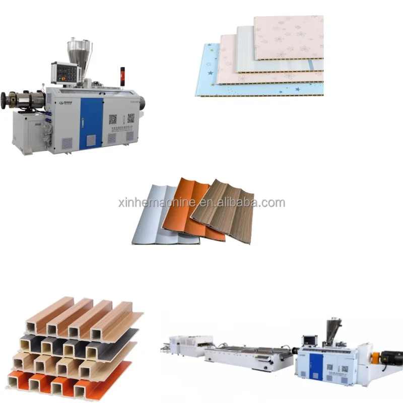 Two screw WPC Automatic 3d Wall Pvc Panel Machine Wall Panel Making Machine   PVC WALL PANEL BOARD ECTRUDER MAKING MACHINE