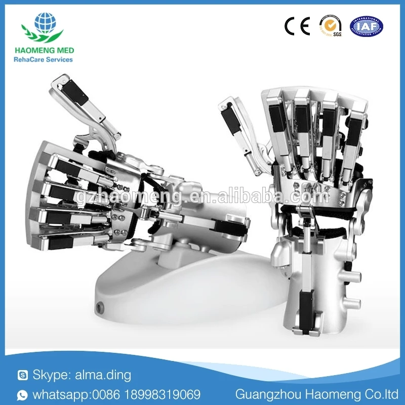 Hand Robotics Exoskeleton Rehabilitation Equipment for Bedridden Patients after Stroke, Brain Injury and Cerebral Palsy