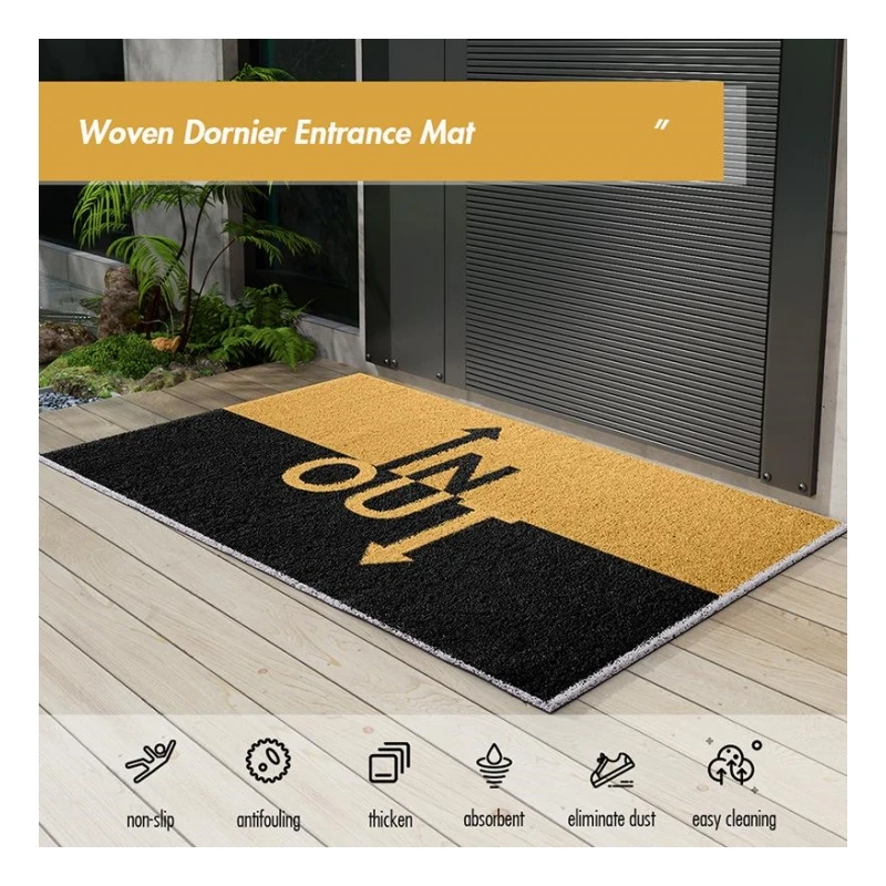Wholesale Multi-Size Multi-Pattern Printed Logo Mat Non-Slip Door Mat Cushioned Entry Modern ABSORBENT Floor Polyester Washable