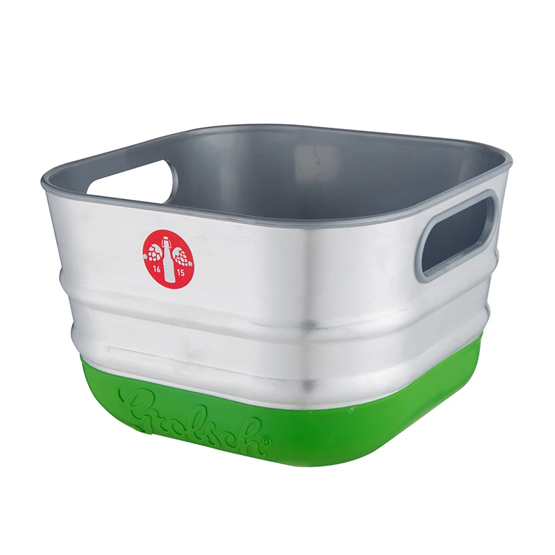 Classic large rectangular galvanized metal refrigerated wine beer ice Bucket Beverage Cooler Beverage Bucket family party