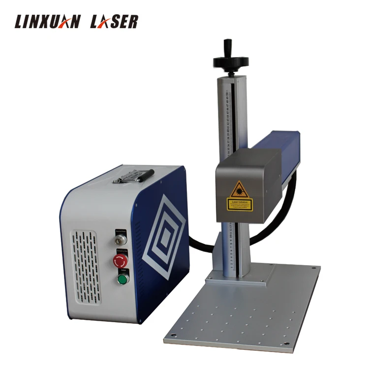 2.5D 30W 50W 60W 80W 100W Fiber Laser Marking Machine EZCAD3 Laser Engraving Machine Jewelry Knives Firearm Guns Golf Watch Dial