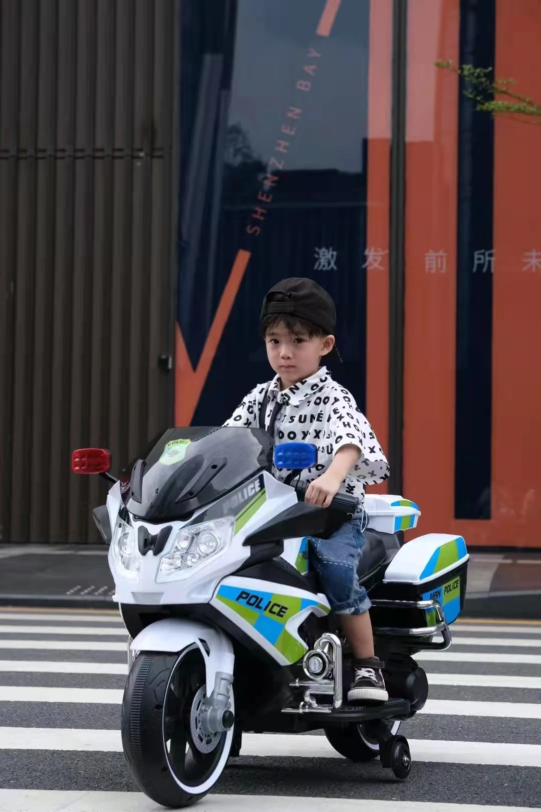 Children electric motorcycle boy tricycle charging remote control electric car baby buggy large battery car child