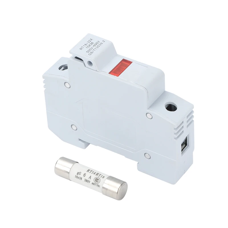 RT18-63X PV держатель предохранителя 1P 63A 500V 690V солнечной системы защиты предохранитель со светодиодной подсветкой