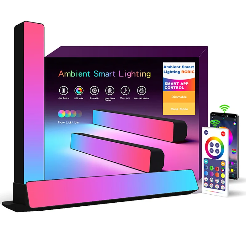 rgb gaming music sync ambiance light app control rhythm lights smart flow ambient led light bar