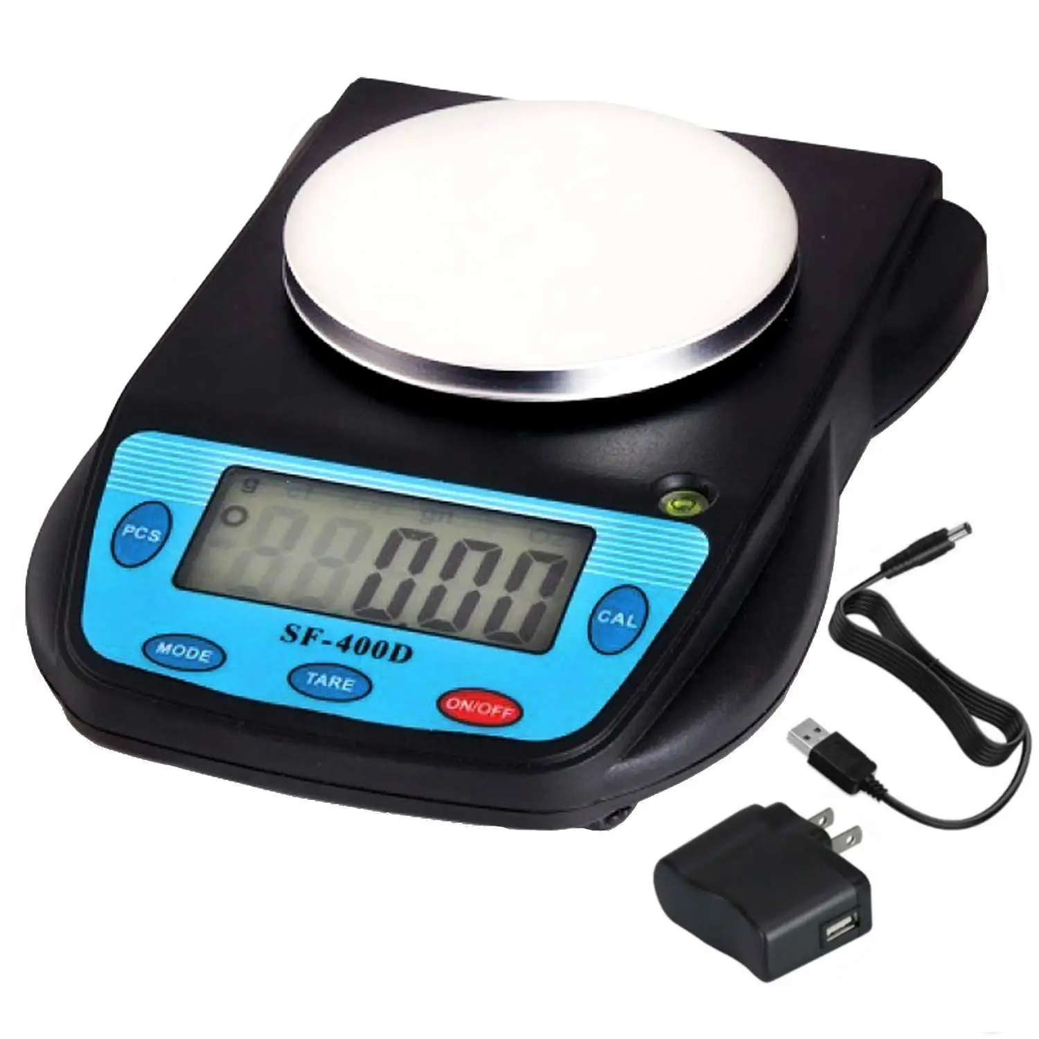 SF-400D 600g X 0.01g Digital High Accuracy Laboratory Analytical Balance Scale Large LCD Display