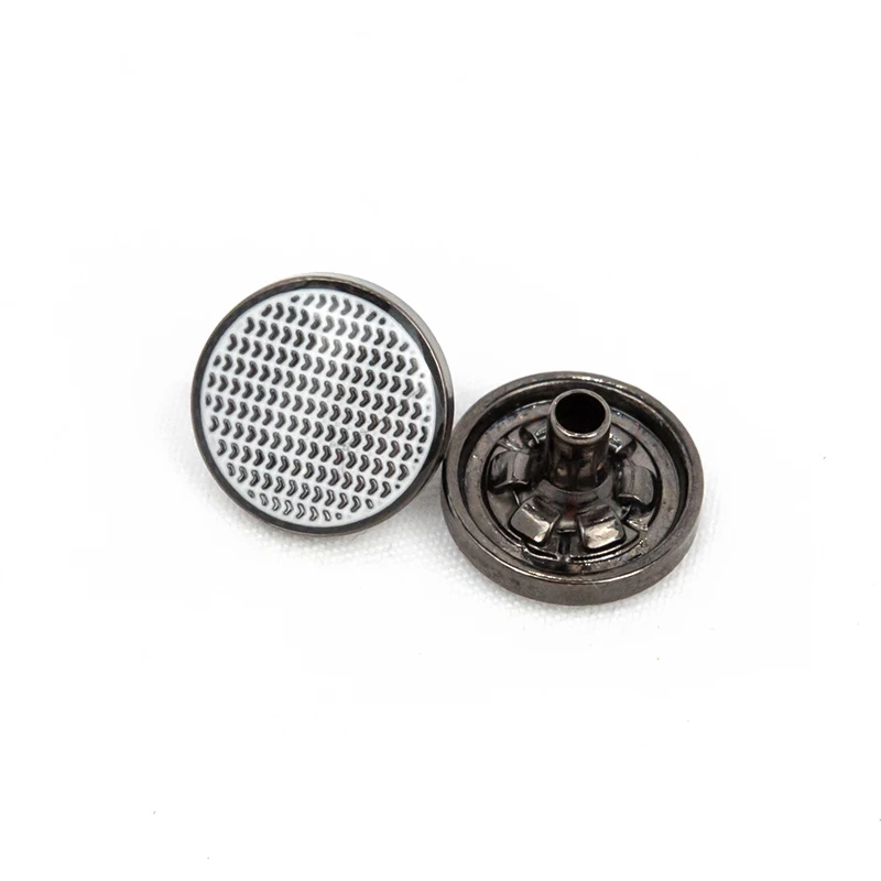 New design 4 parts press garment accessory zinc alloy thobe button metal snap button