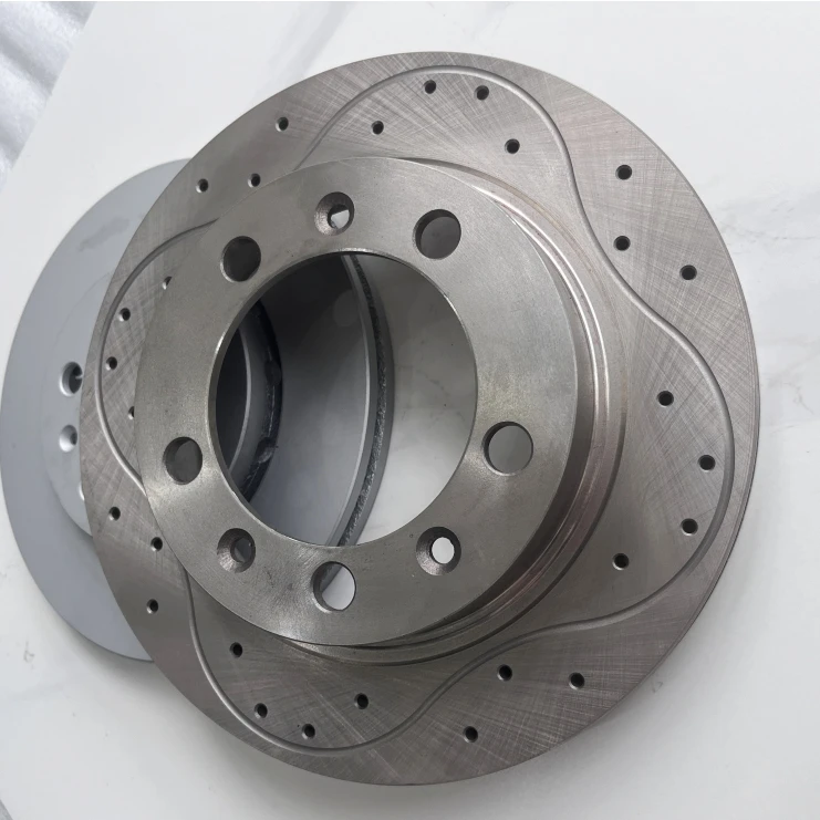 Customized Auto Brake Parts Slotted and drilled Brake rotor pad disc for Land Rover