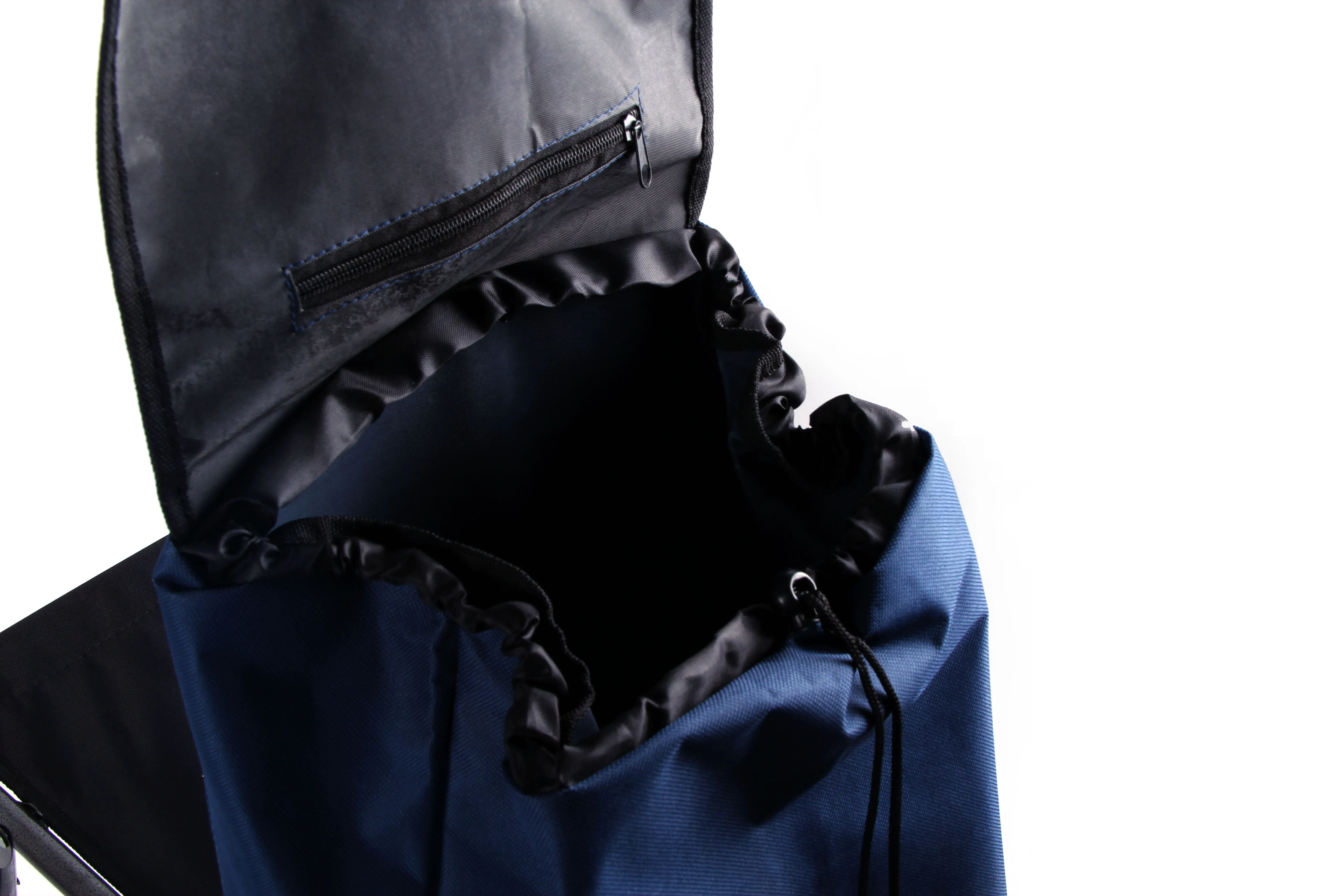 Six wheels shopping trolley with seat go upstairs