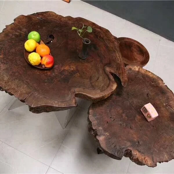 Very natural  walnut coffee table Each piece is unique