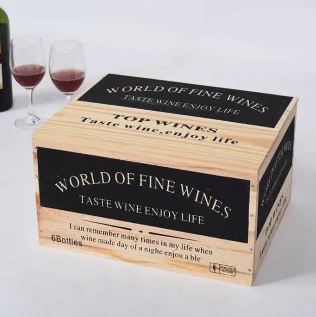 Завод rubo продает высококачественные черные двухрядные Шесть деревянных коробок