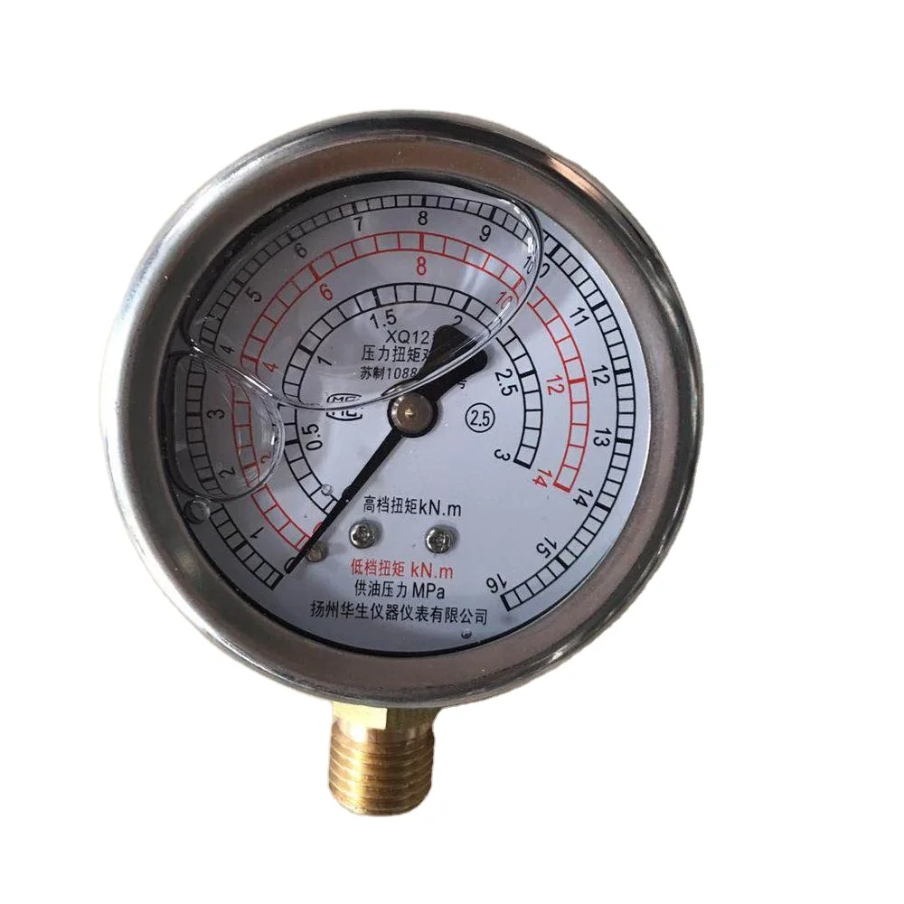 
Torque gauge of XQ140/12A Hydraulic tubing power Tong for drilling on Wellhead drilling rig 