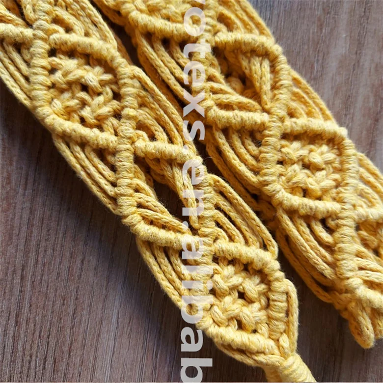 PH934 Custom Macrame Camera Strap Macrame Accessories Rope Bag leashes Guitar Boho Purse Straps