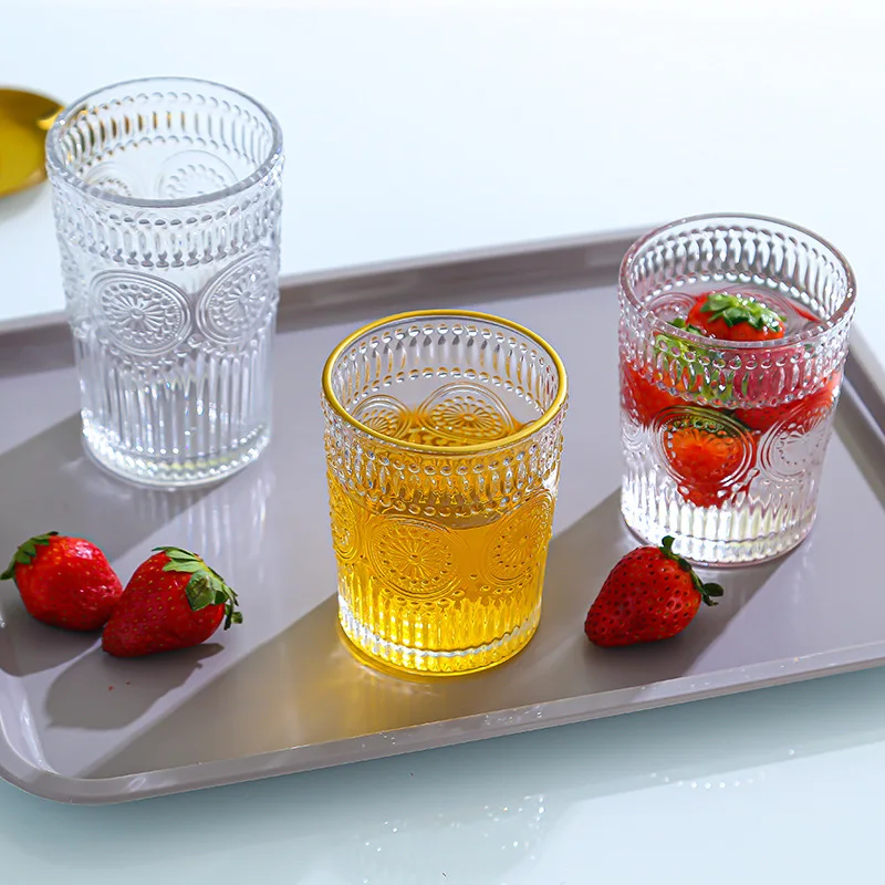 Hot on Milk water drinking Glass Cup 300ml 380ml Beer Glass Mug Whiskey Glass