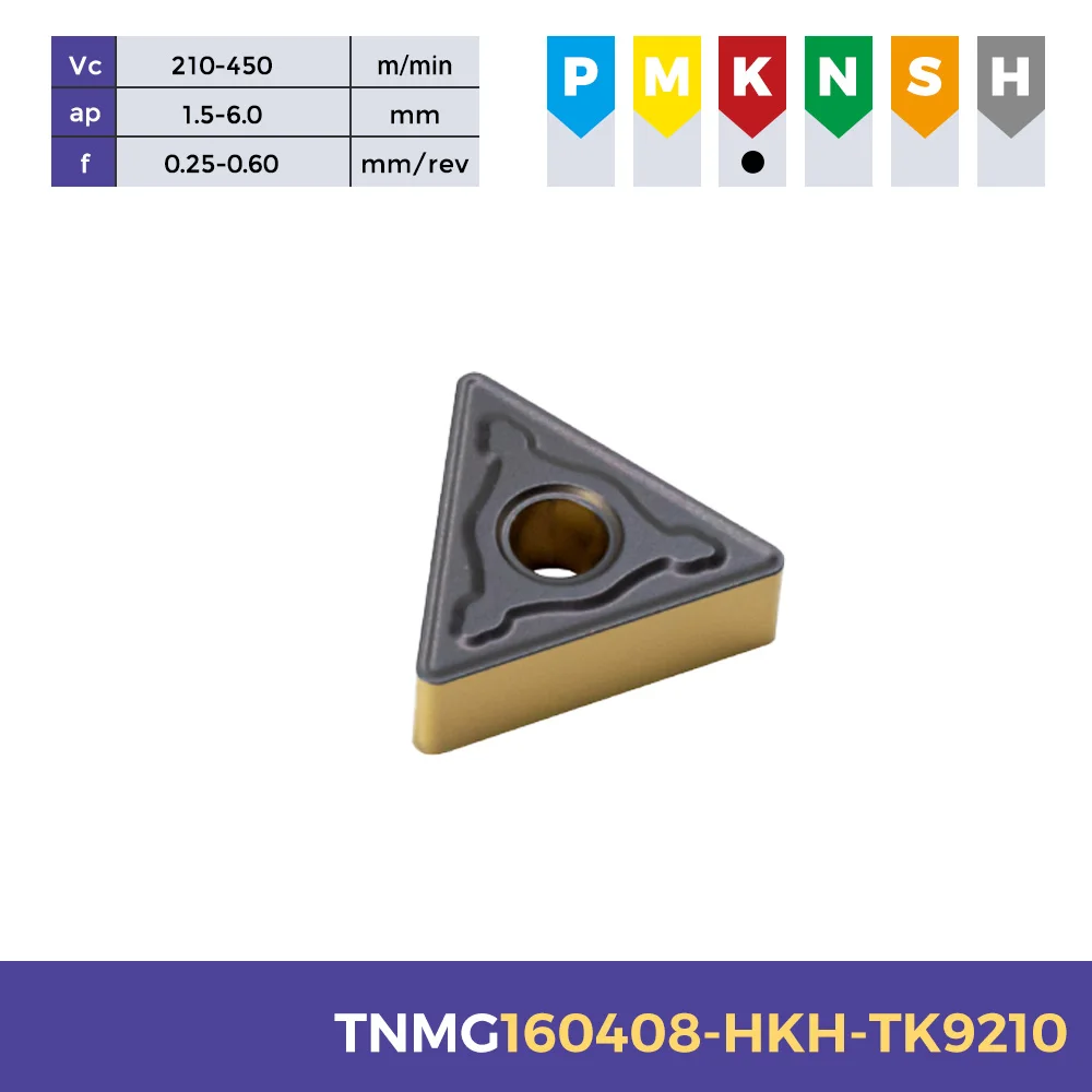 TNMG CNC Metal Lathe Cutting Tool TNMG160404 160408 160412 220408 220412 Turning Carbide Insert For Cast Iron
