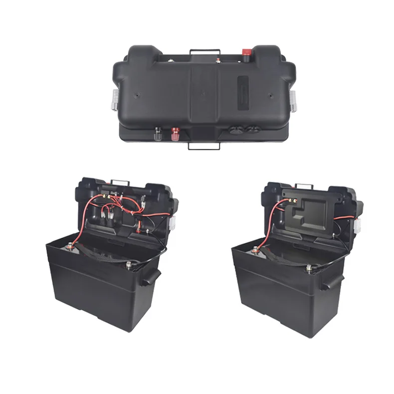 High quality battery box RV camping plastic  battery case  12V/24v  boat battery box