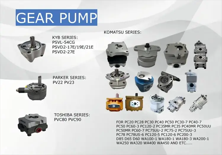XF parts Hydraulic gear pump for PC40R PC45R polit charge pump 705-41-01920 7054101920