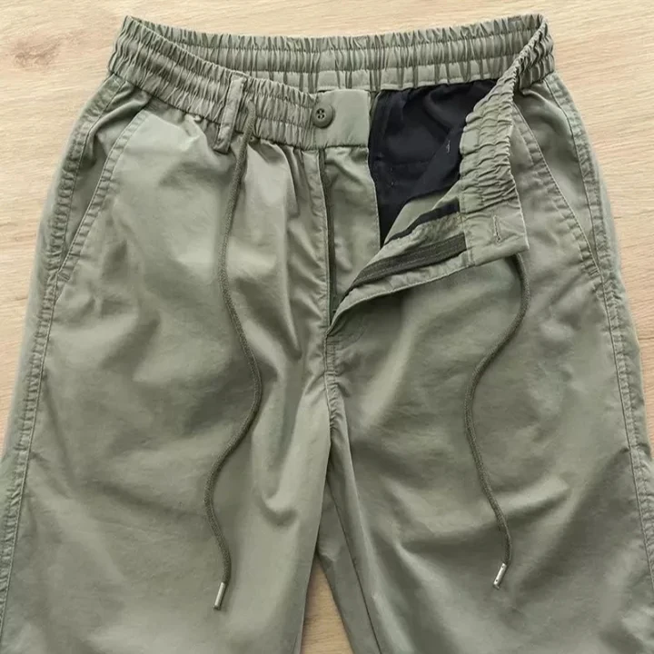 Custom Men Straight Leg Corduroy Casual Trousers Track Cargo Pants With Big Pockets Streetwear Pants