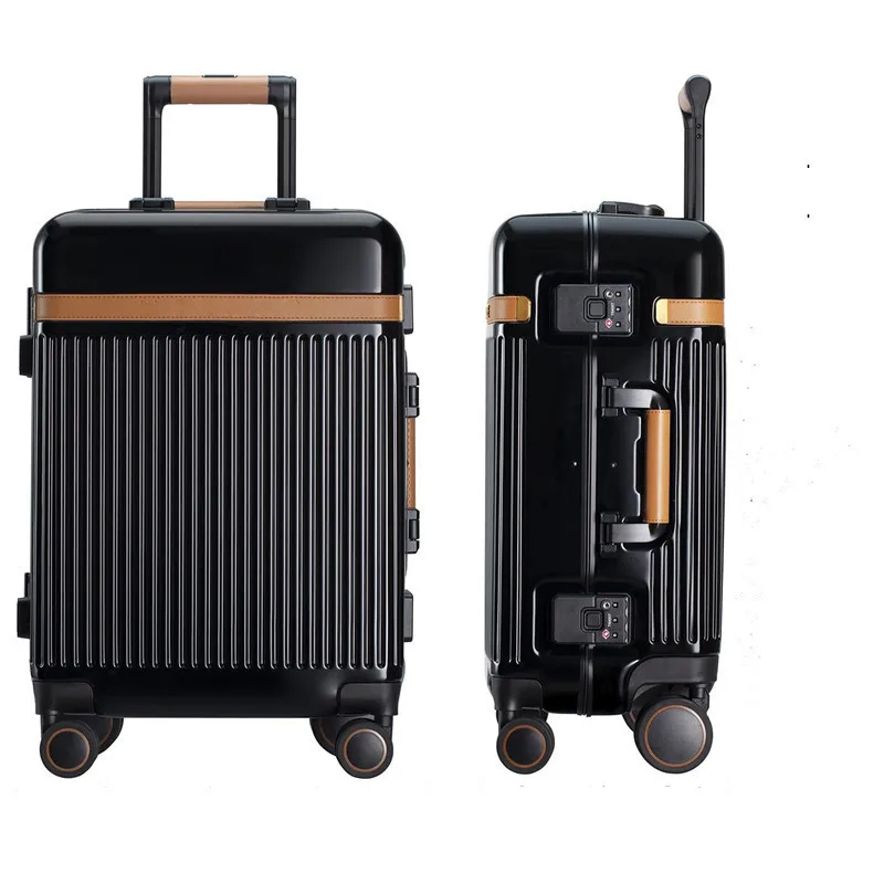 Fashion high quality Hardside Suitcase with spinner wheels Carry-On 20-Inch PC Luggage with Aluminum Frame