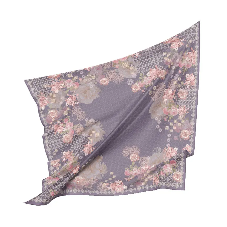 wholesale hijab tudung bawal Muslim soft cotton silk hijabs Malaysia custom printed cotton voile square scarf hijab instant
