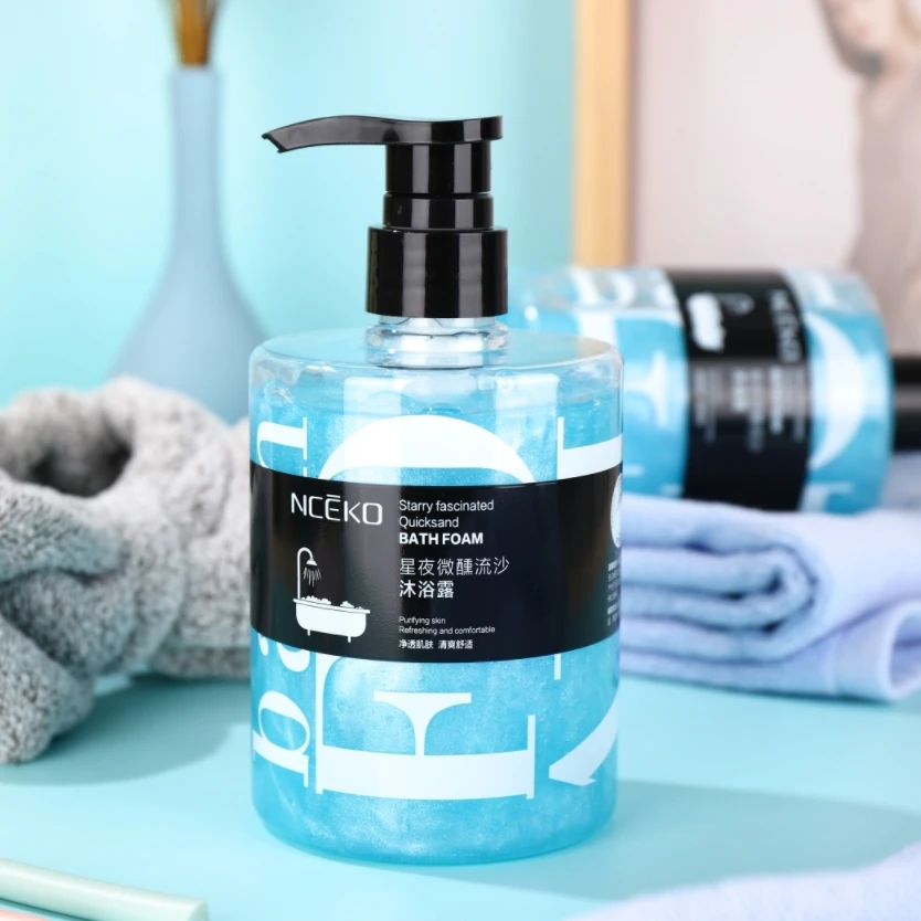 NCEKO Starry Fascinated Quicksand Bath Foam Purifying Refreshing Comfortable Shower Gel Gentle Silky Deep Cleansing Body Wash