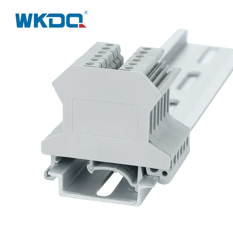  WKDQ винтовой зажим Клемма английская крышка винтовое соединение 24-12 AWG Uk Series Nylon PA66 NS 35/7.5 800V/32A 42 5/46 2/5 2