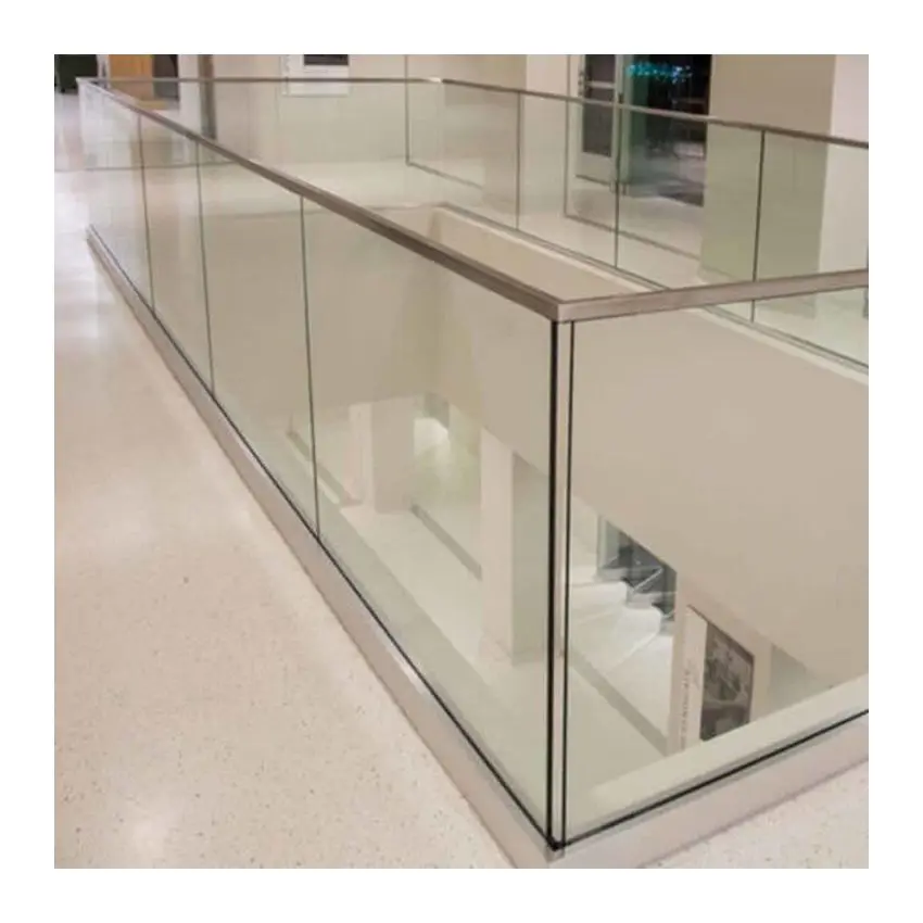 ACE Railing For Staircase Aluminum Base Glass Balustrades Deck Balcony Railing